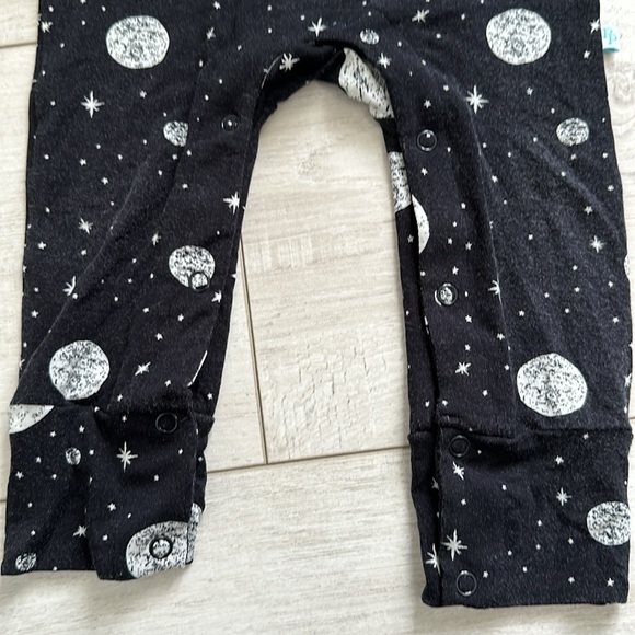 OG Posh Peanut Riley One Piece, black moons, bamboo pajama - Picture 5 of 6